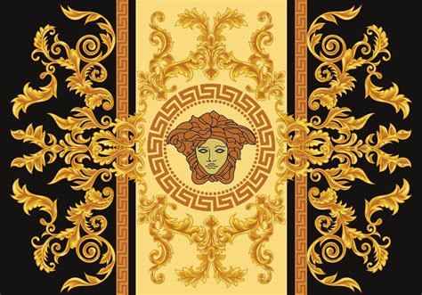 gold versace wall paper|medusa head Versace wallpaper.